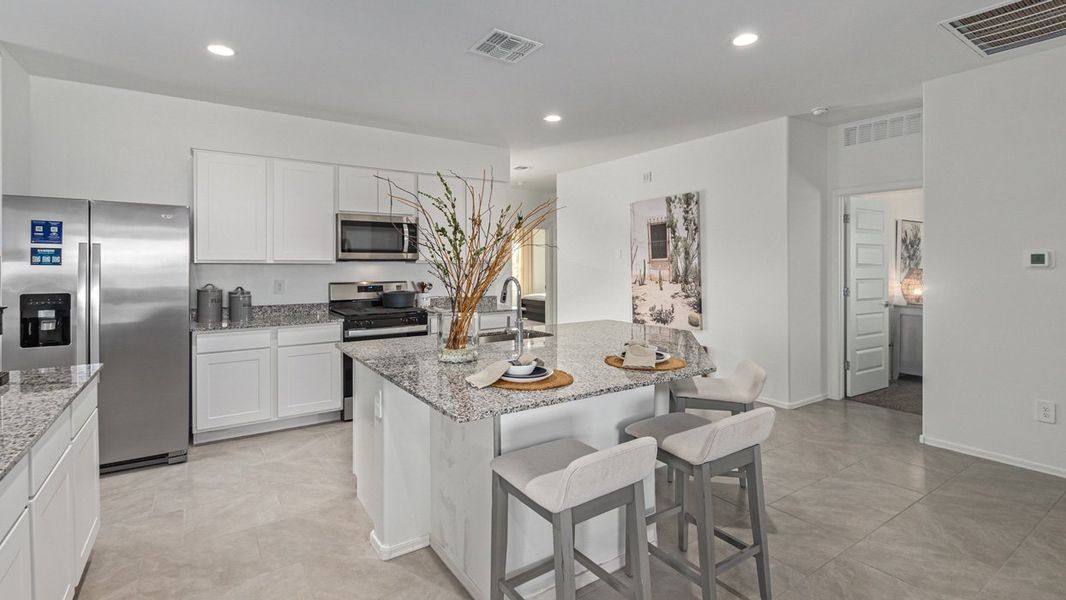 Furnished interior in a model home at Sycamore Vista in Vail (Image 16).