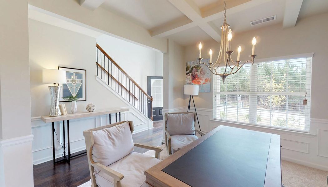 Furnished interior in a model home at Westbury in Griffin (Image 22).