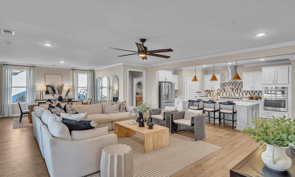Furnished interior in a model home at Bridgewater - Shorehaven Village in Little River (Image 10).