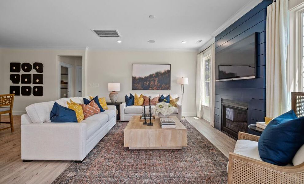 Furnished interior in a model home at Arbordale Reserve in Elgin (Image 6). Furnished interior in a model home at Arbordale Reserve in Elgin (Image 6).