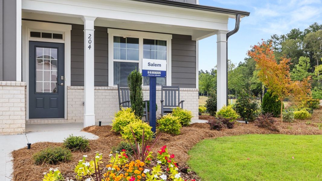 Front exterior of a home in the Fairway 17 at Mirror Lake community, located in Villa Rica, GA (Image 14).