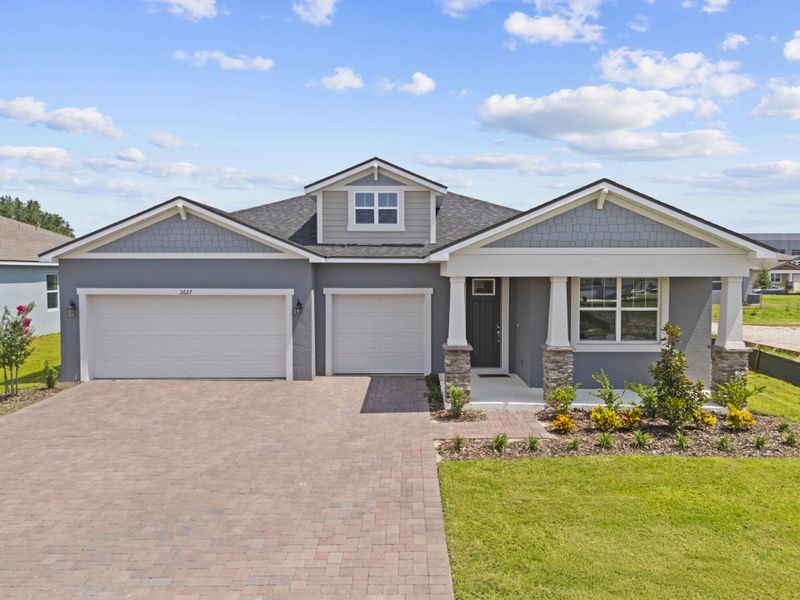 Front exterior of a home in the Meadowlark Landing community, located in Apopka, FL (Image 28).