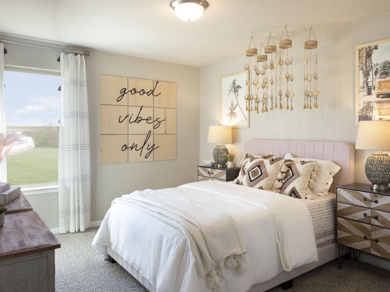 Furnished interior in a model home at Lark Canyon in New Braunfels (Image 19). Furnished interior in a model home at Lark Canyon in New Braunfels (Image 19).