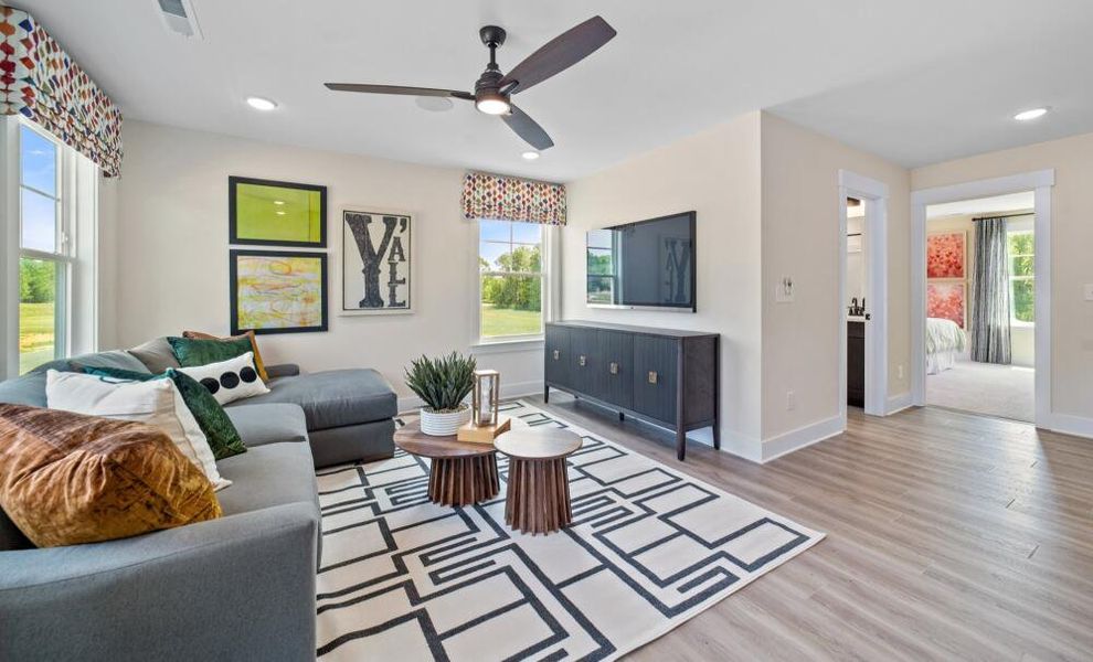 Furnished interior in a model home at Monterra in Kernersville (Image 22).