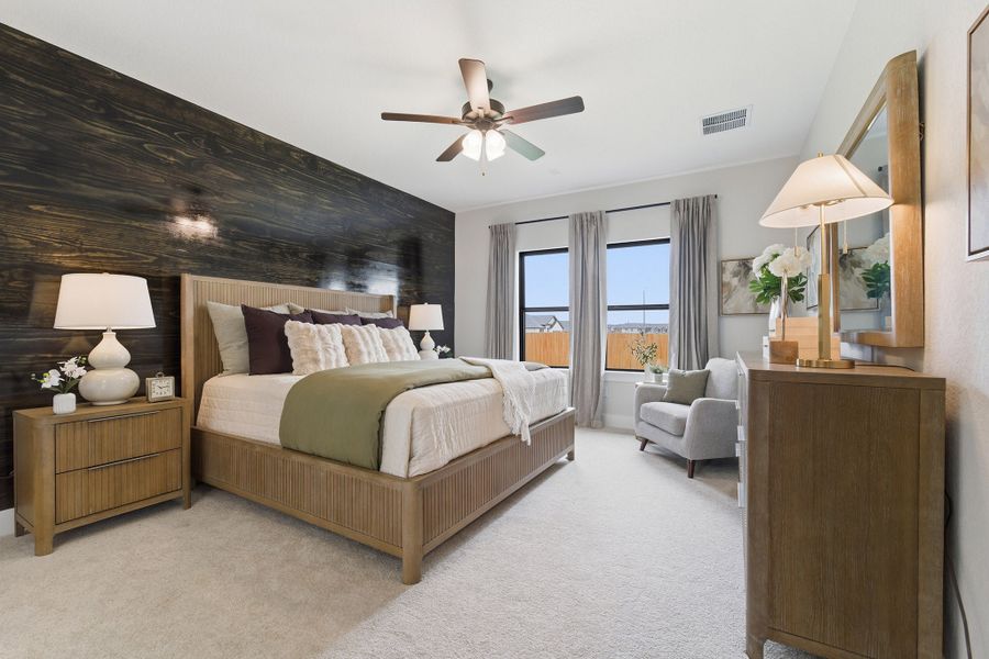 Furnished interior in a model home at Morgan Meadows in San Antonio (Image 36). Furnished interior in a model home at Morgan Meadows in San Antonio (Image 36).