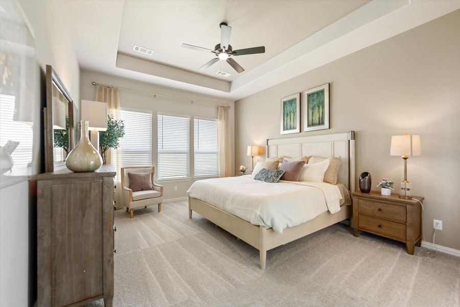 Furnished interior in a model home at Hillview Addition in Decatur (Image 23).