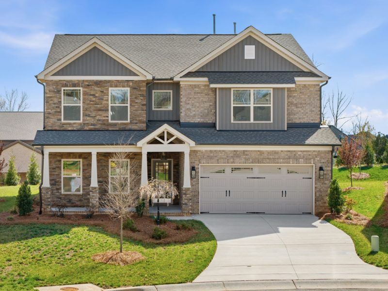Front exterior of a home in the Weybridge community, located in Burlington, NC (Image 31).