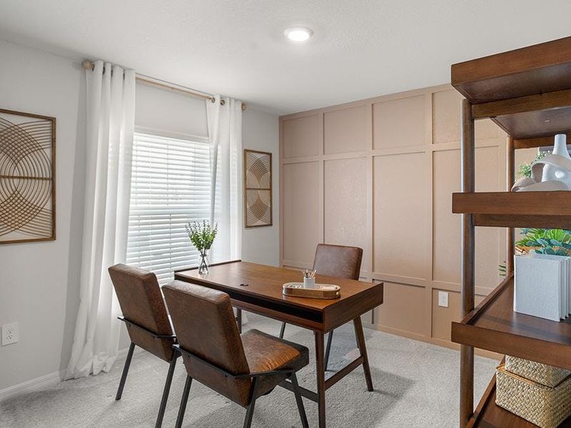 Or, for flexible uses such as a home office - Parker model home in Ruskin, FL