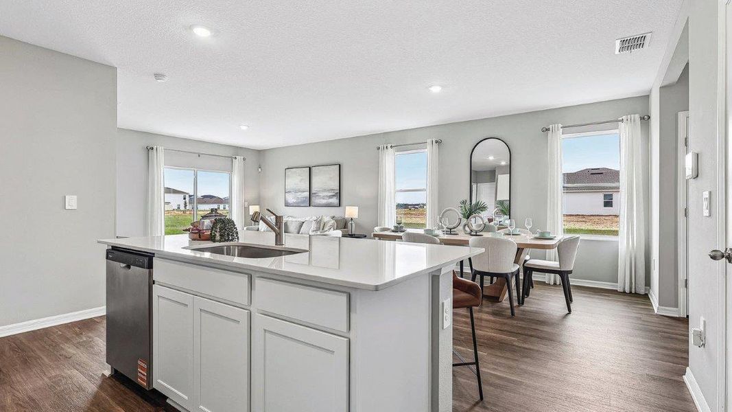 Furnished interior in a model home at Wynnstone in Davenport (Image 20).