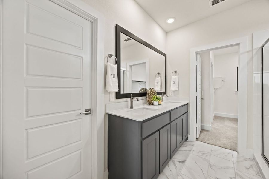 Furnished interior in a model home at Carrera Ranch in Waxahachie (Image 28). Furnished interior in a model home at Carrera Ranch in Waxahachie (Image 28).