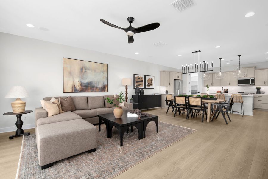 Furnished interior in a model home at Alamar Journey in Avondale (Image 3).