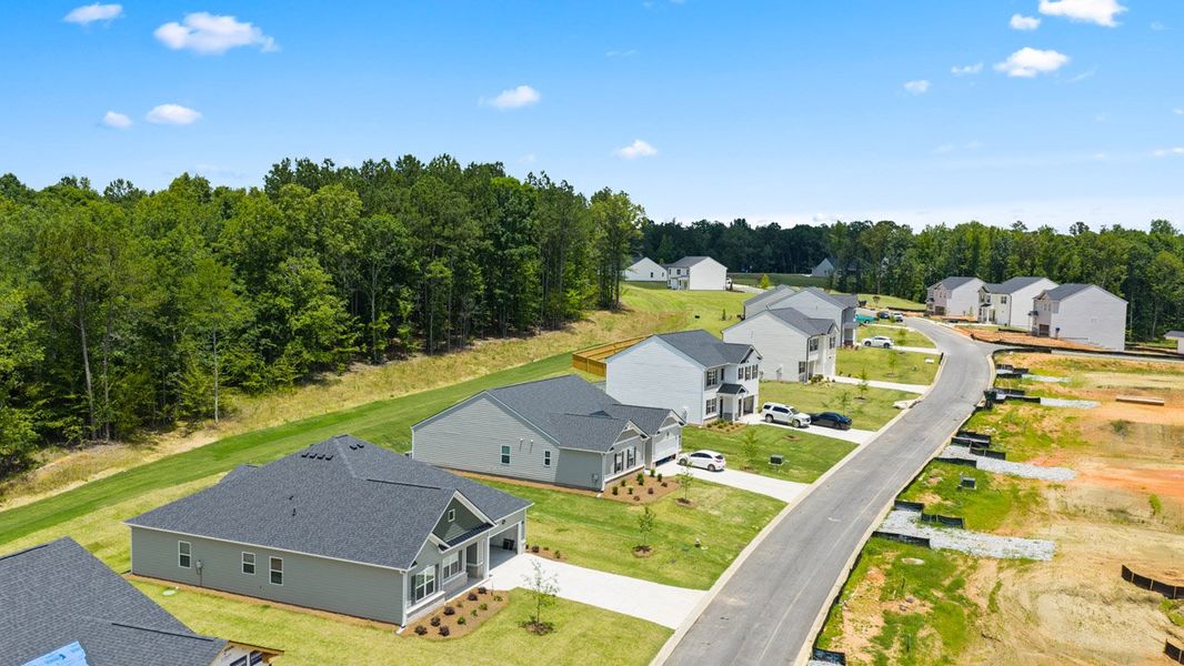 Aerial view of the Kingston Ranch at Lake Oconee community in Buckhead, GA, showing layout and nearby surroundings (Image 12).
