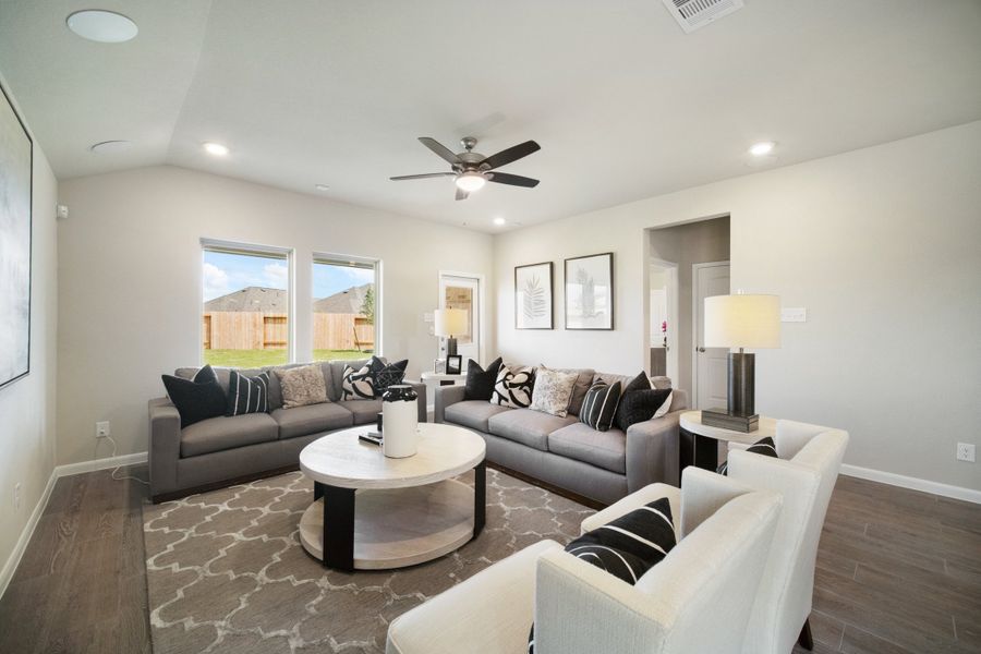 Furnished interior in a model home at Montgomery Ridge in Montgomery (Image 11).