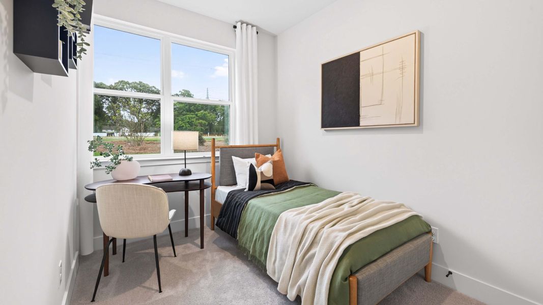 Furnished interior in a model home at Kingman Townhomes in Charlotte (Image 21).