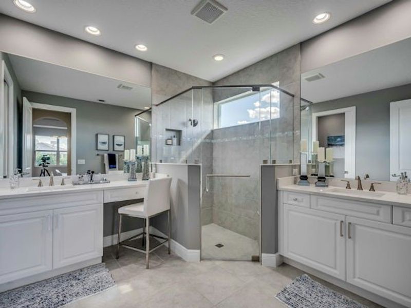 Furnished interior in a model home at Lake Park at Tradition in Port St. Lucie (Image 11). Furnished interior in a model home at Lake Park at Tradition in Port St. Lucie (Image 11).