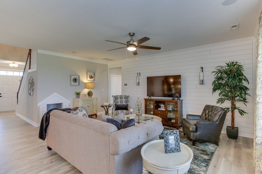 Furnished interior in a model home at Waterleigh in Moyock (Image 8).