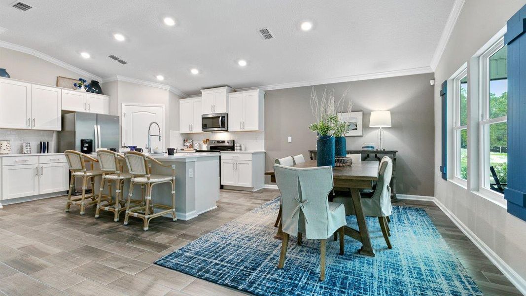 Furnished interior in a model home at American Village in Palm Coast (Image 8). Furnished interior in a model home at American Village in Palm Coast (Image 8).