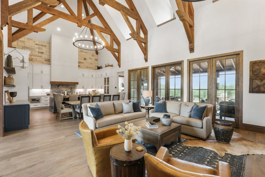 Furnished interior in a model home at Chapel View in Heath (Image 9).