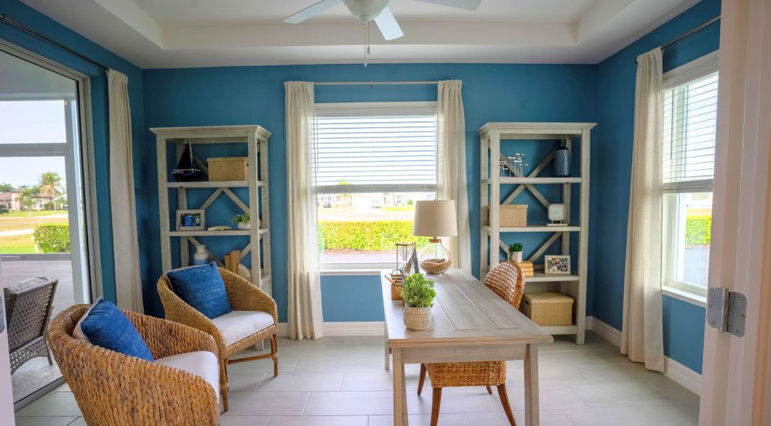 Furnished interior in a model home at Oakhaven Walk in Gainesville (Image 8). Furnished interior in a model home at Oakhaven Walk in Gainesville (Image 8).