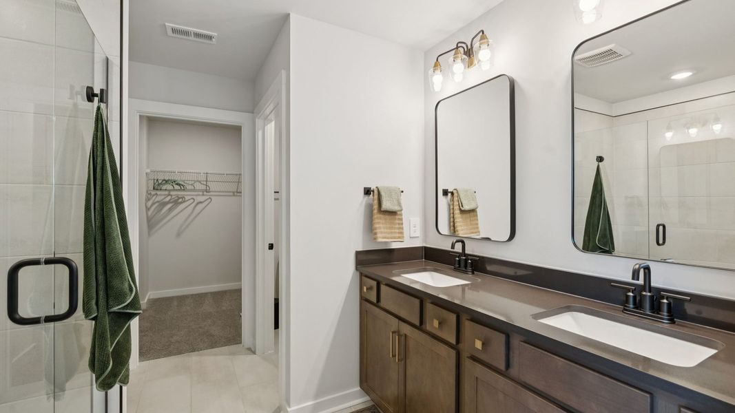 Furnished interior in a model home at Harvest Point in Spring Hill (Image 28).