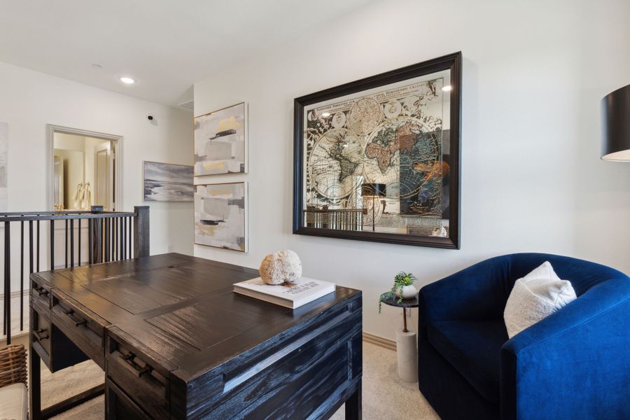 Furnished interior in a model home at Midtown GP in Grand Prairie (Image 19).