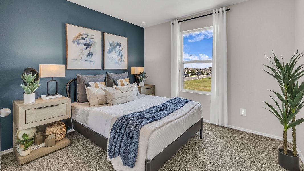 Furnished interior in a model home at Sunset Oaks in Maxwell (Image 30).