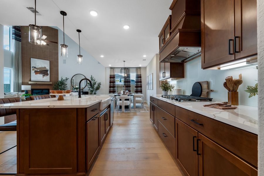 Furnished interior in a model home at Creekhaven in Iowa Colony (Image 6).