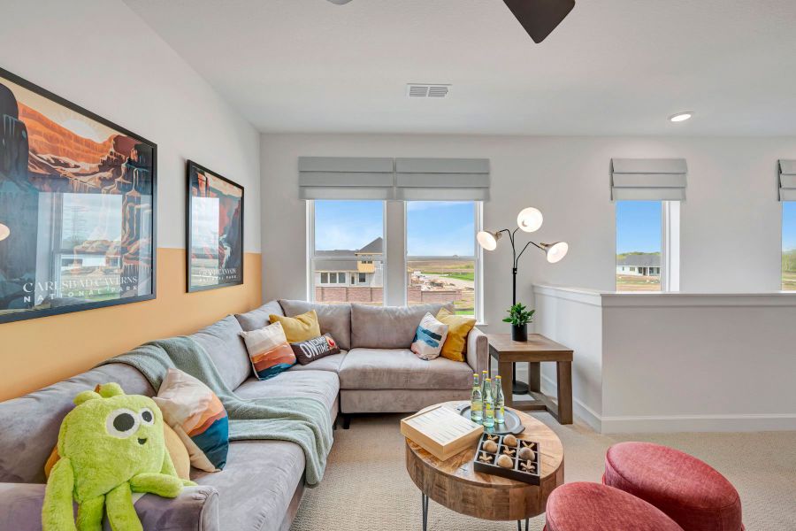 Furnished interior in a model home at Sienna 40' Homesites in Missouri City (Image 24).