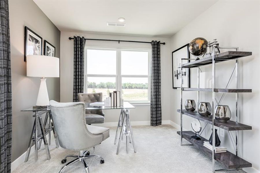 Furnished interior in a model home at Bethel Townes in Mauldin (Image 5).
