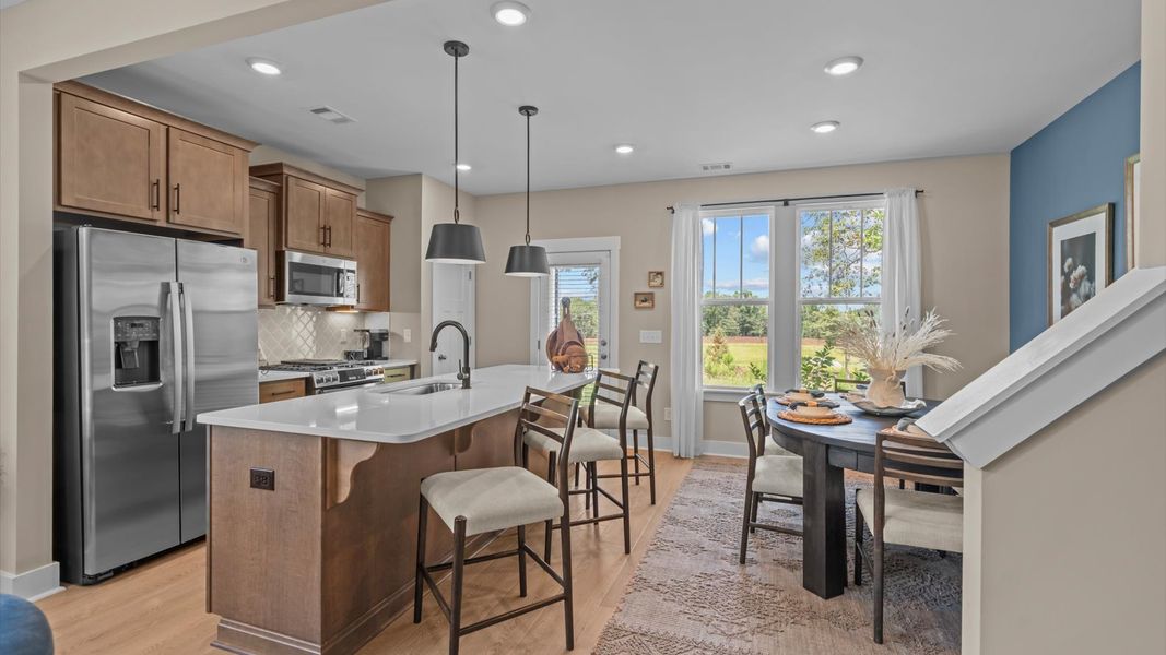 Furnished interior in a model home at Brookland Place in Hendersonville (Image 12).