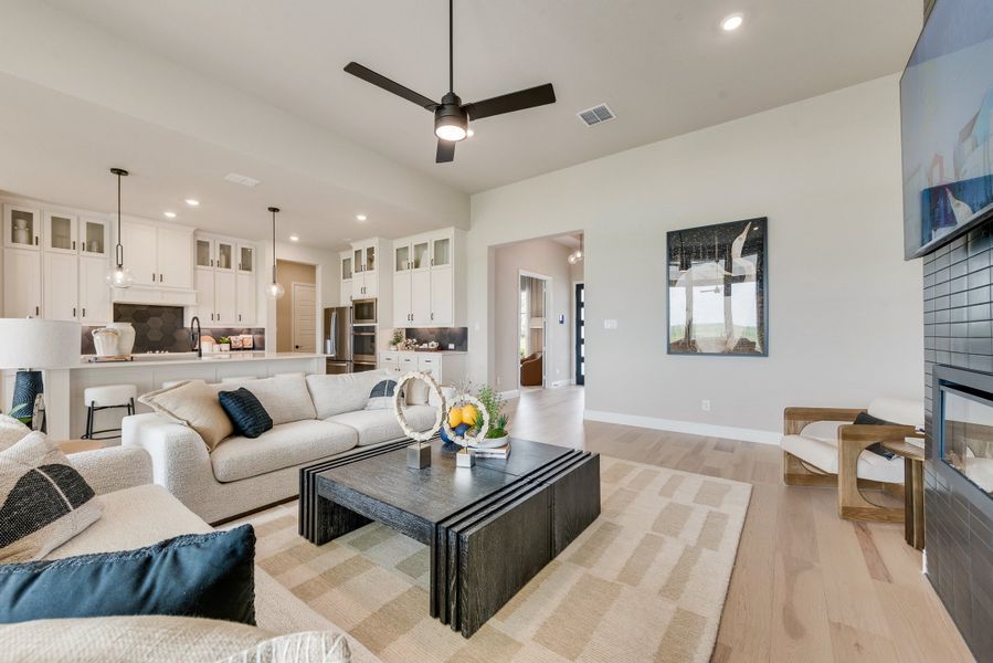 Furnished interior in a model home at Pecan Acres in Red Oak (Image 6).
