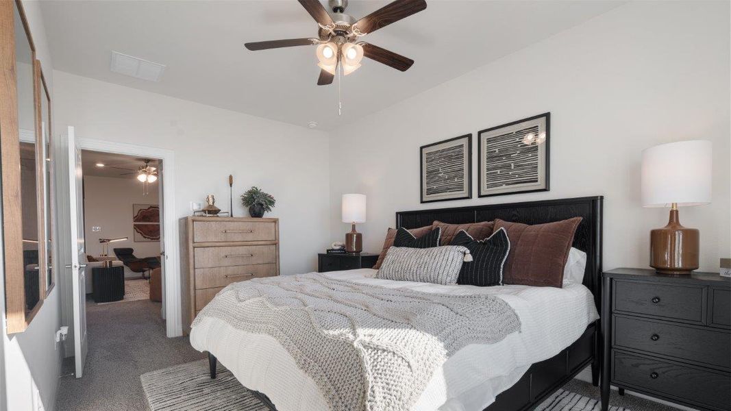 Furnished interior in a model home at Waterbend in Euless (Image 18).