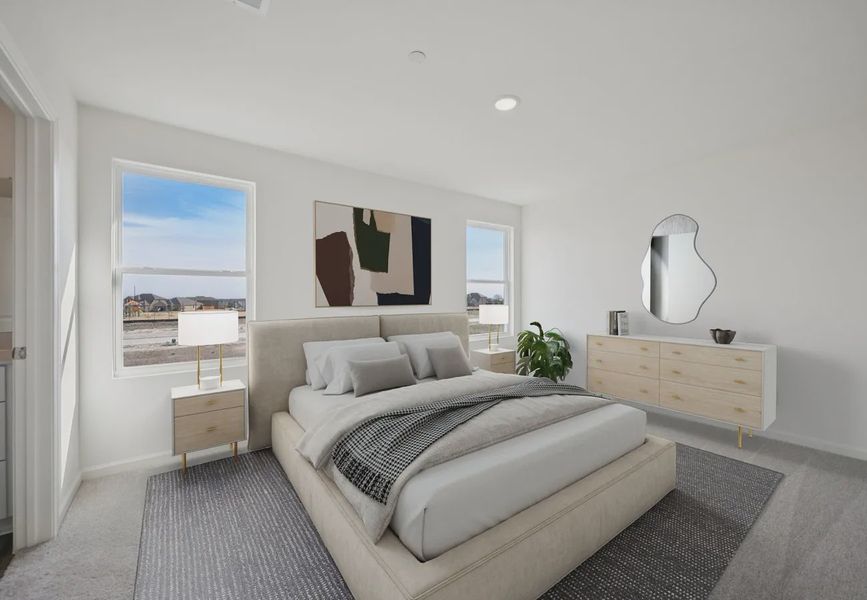 Furnished interior in a model home at Broadmoor Village in Cedar Hill (Image 13).