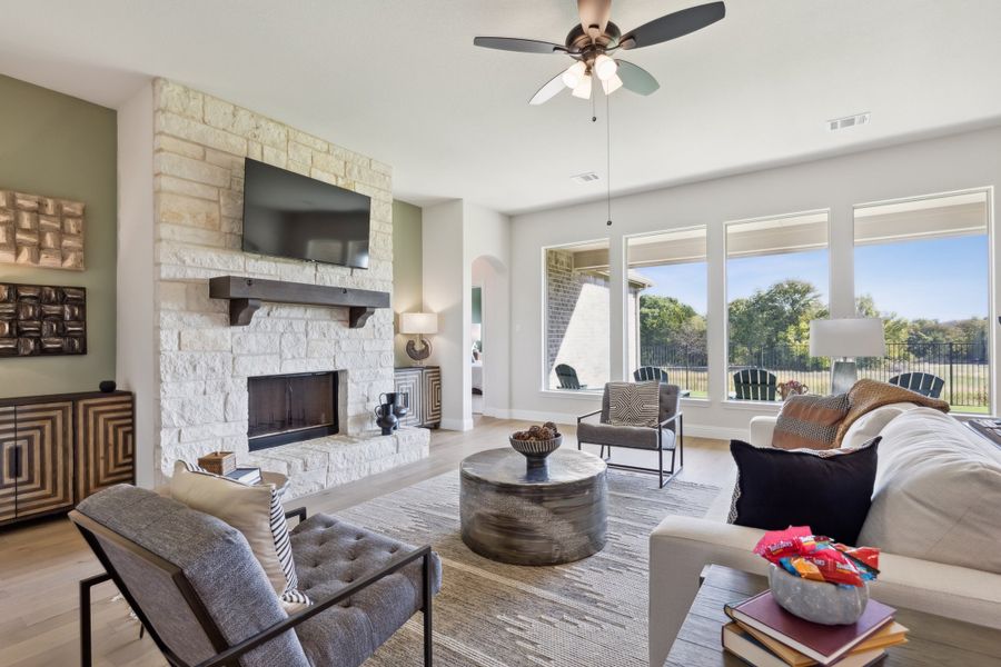 Furnished interior in a model home at Massey Meadows in Midlothian (Image 16).