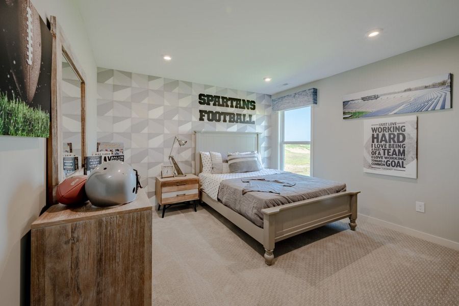 Furnished interior in a model home at Stonehaven in Hoschton (Image 24).