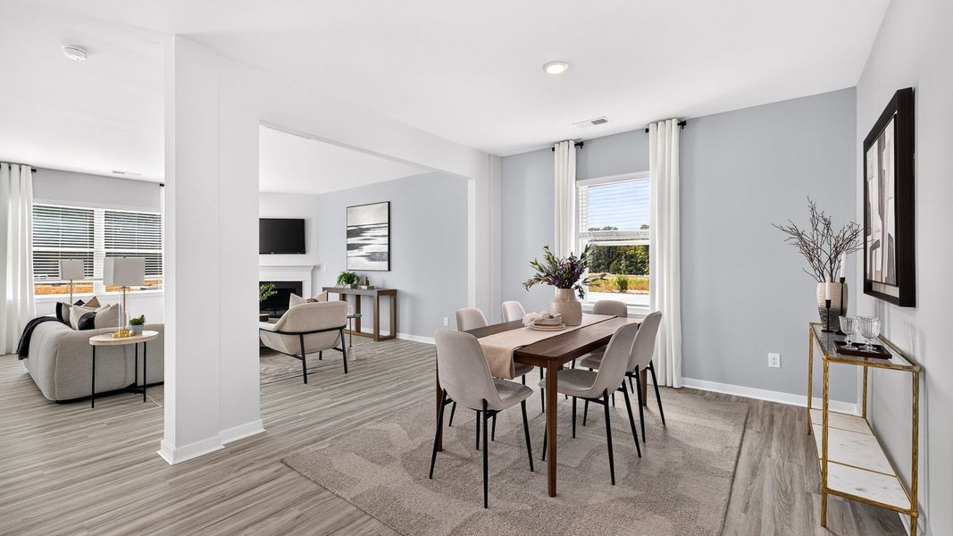 Furnished interior in a model home at Twinleaf Meadows in Monroe (Image 14).