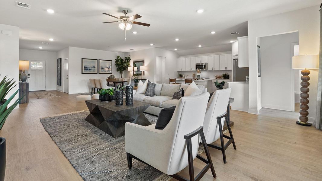 Furnished interior in a model home at Riverview in Georgetown (Image 25).