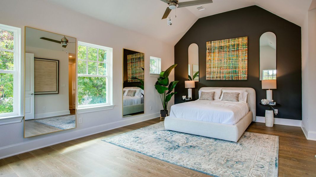 Furnished interior in a model home at 1897 Townhomes in Plano (Image 13).