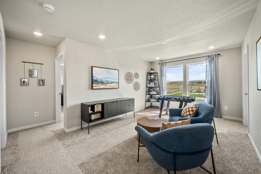 Furnished interior in a model home at Aspen Ranch in Fountain (Image 11).