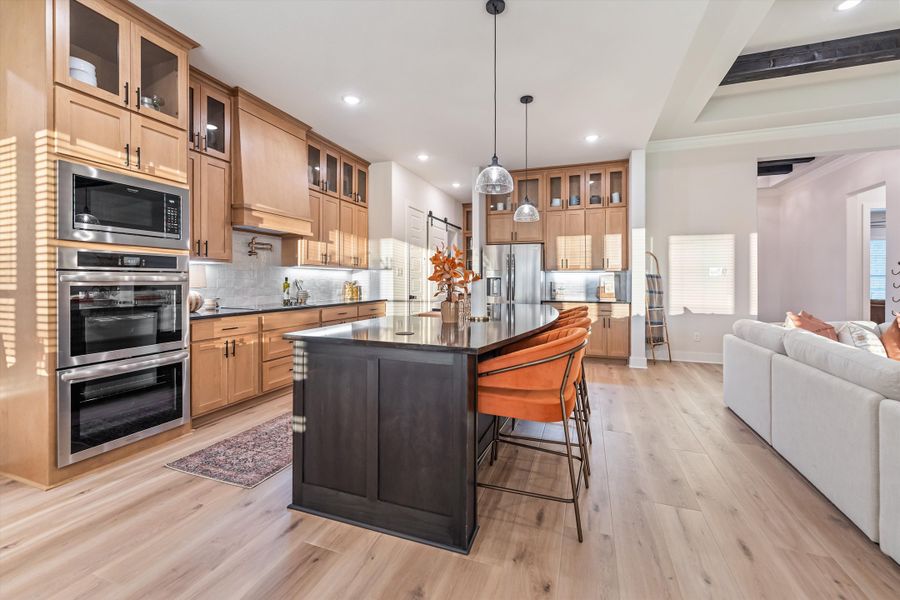 Furnished interior in a model home at Grayson Ridge in Van Alstyne (Image 45).