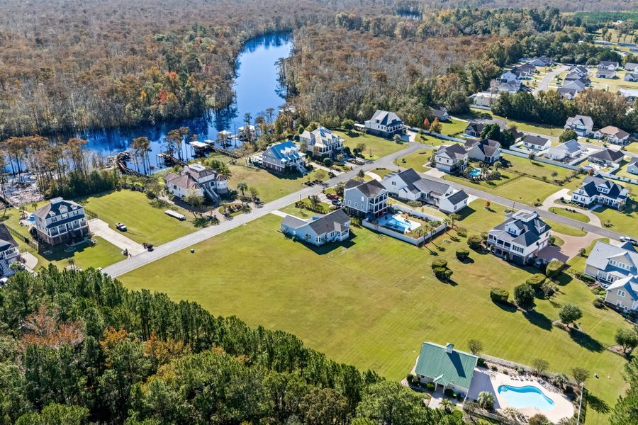 Aerial view of the Pottery Landing community in Conway, SC, showing layout and nearby surroundings (Image 6).