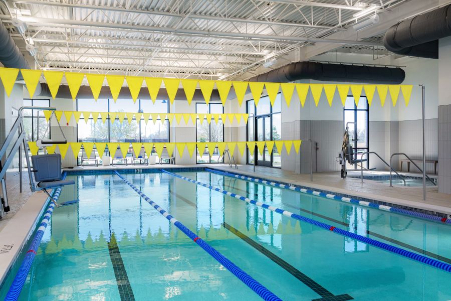 Indoor Heated Pool with Lanes