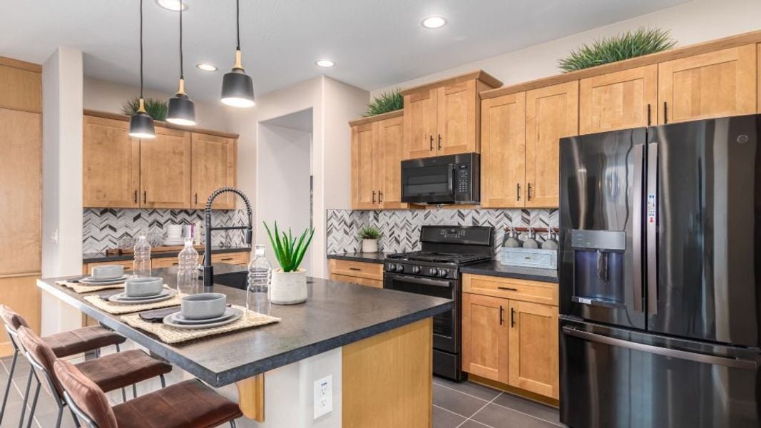 Furnished interior in a model home at Alamar Encore Collection in Avondale (Image 14).