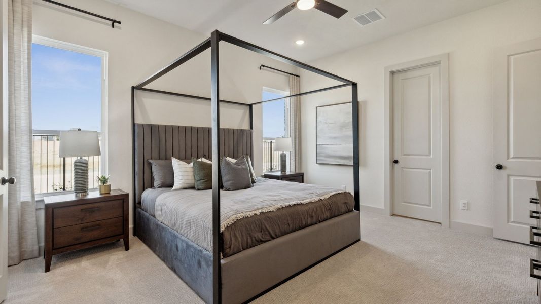Furnished interior in a model home at Hazelwood 40' Series in Frisco (Image 39). Furnished interior in a model home at Hazelwood 40' Series in Frisco (Image 39).