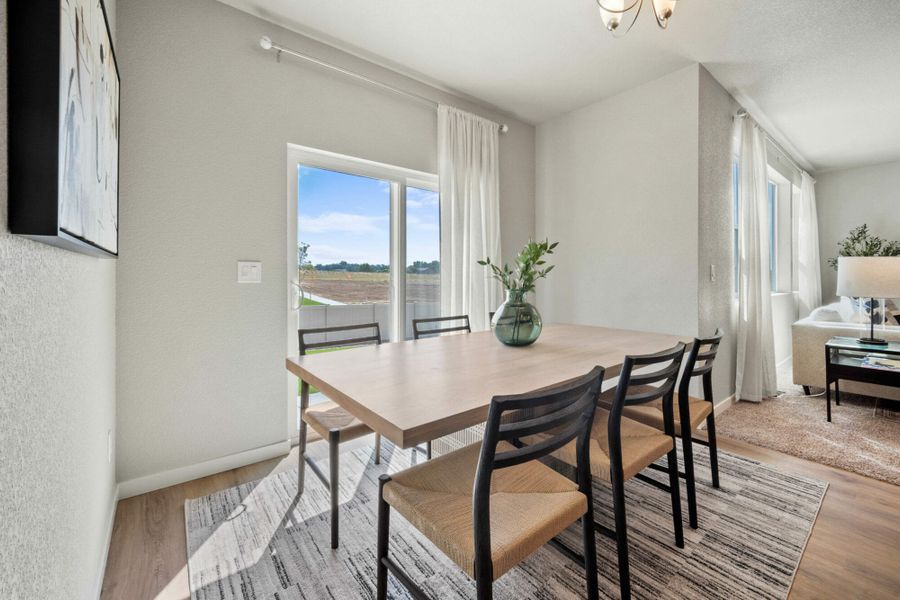 Furnished interior in a model home at Aspen Ranch in Fountain (Image 5).