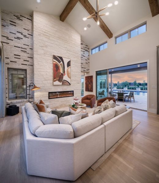 Furnished interior in a model home at Dean Farms in Lucas (Image 12).