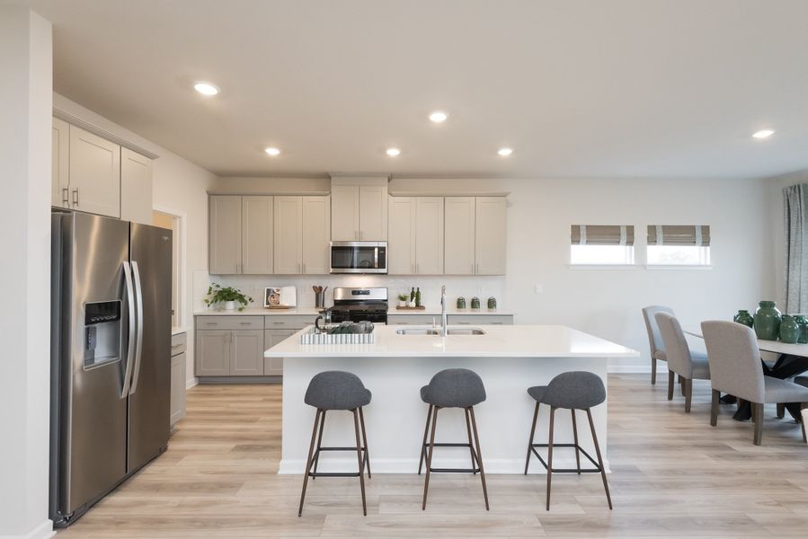 Enjoy family time in this beautifully designed kitchen.