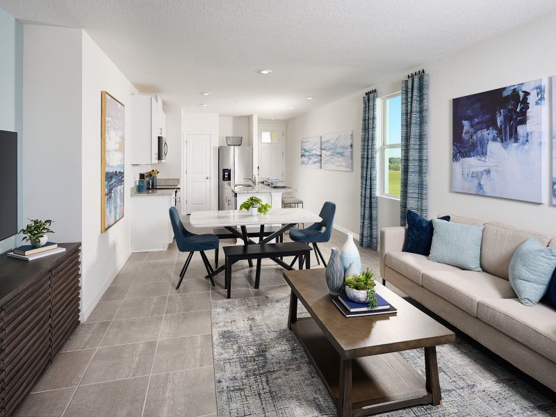 Furnished interior in a model home at Benton Hills - Premier Series in Brooksville (Image 6).
