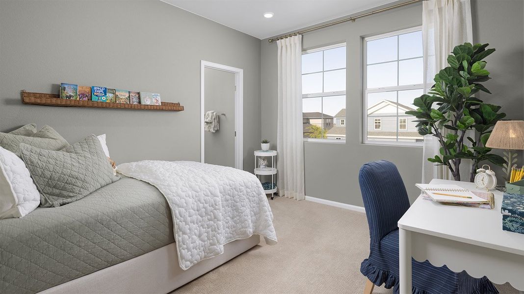 Furnished interior in a model home at The Estates Collection at Talon Pointe in Thornton (Image 10).