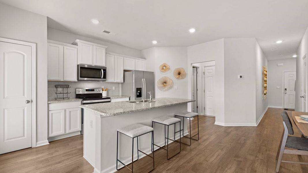 Furnished interior in a model home at Laurel Park Townhomes in Hephzibah (Image 9).
